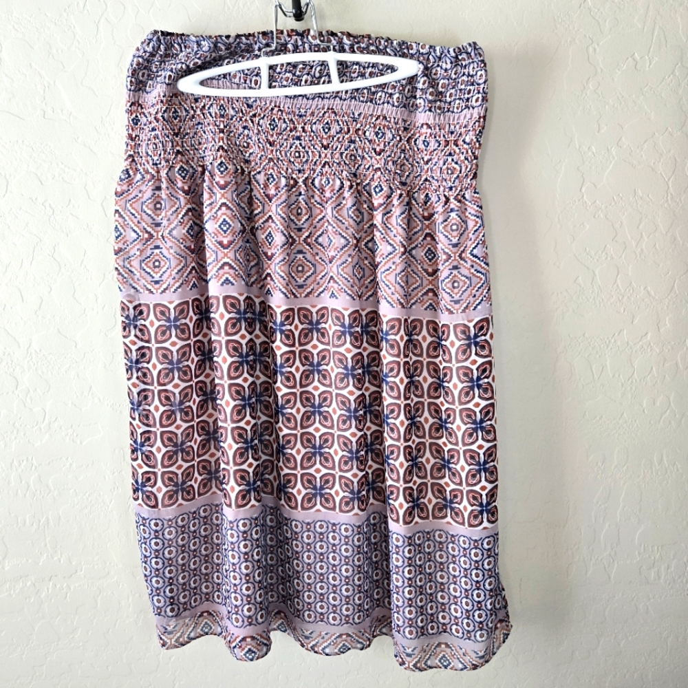 Ethereal by Paper Crane Strapless Smocked Midi Dress – Sold at Anthropologie